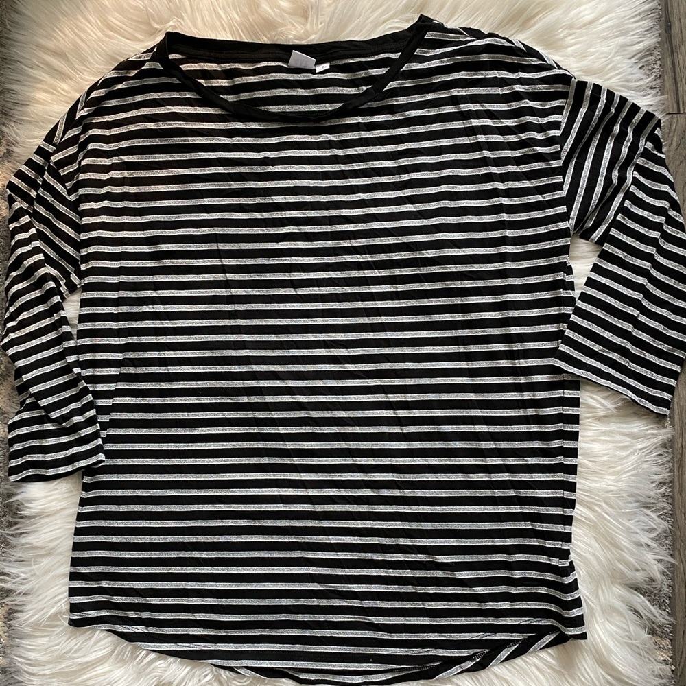 GAP metallic stripe T-shirt